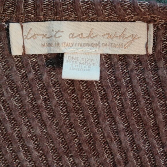 DON’T ASK WHY Mauve Pink Ribbed Wrap Dress Size OS - Picture 8 of 12